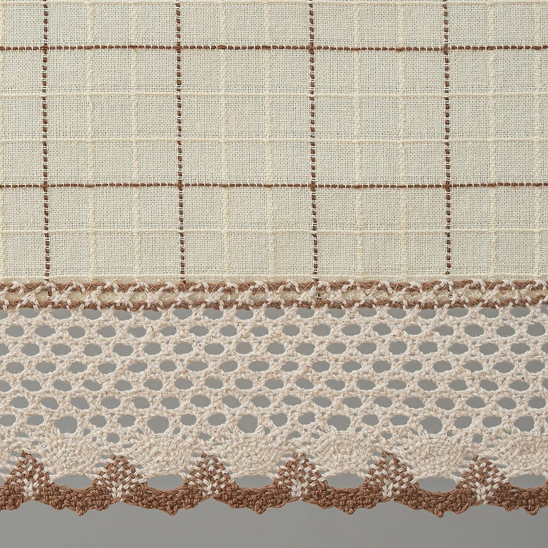 Sweet Home Collection Adirondack 5-pc. Rod Pocket Kitchen Curtains & Drapes Window Set