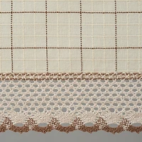 Sweet Home Collection Adirondack 5-pc. Rod Pocket Kitchen Curtains & Drapes Window Set