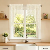 Sweet Home Collection Songbird Rod Pocket Swag Valance