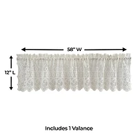 Sweet Home Collection Hopewell Rod Pocket Tailored Valance