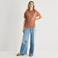Gilmore Girls Coffee Boyfriend Tee Womens Juniors Crew Neck Short Sleeve Loose Fit Graphic T-Shirt