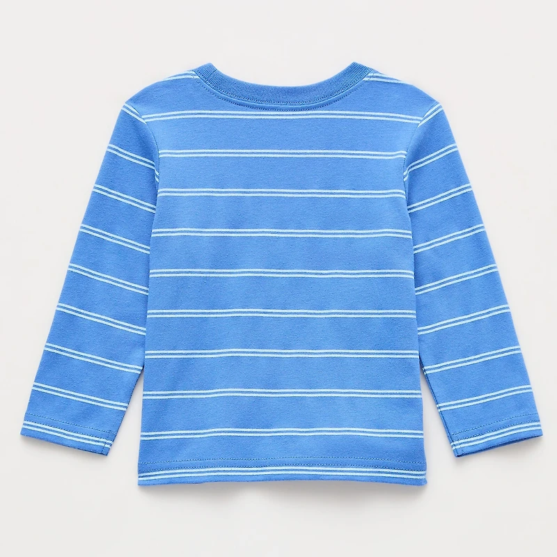 Okie Dokie Baby Boys Crew Neck Long Sleeve T-Shirt