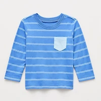 Okie Dokie Baby Boys Crew Neck Long Sleeve T-Shirt