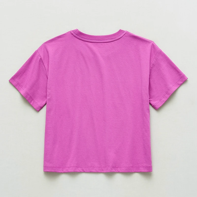 Xersion Little & Big Kid Girls Crew Neck Short Sleeve Regular Fit Graphic T-Shirt