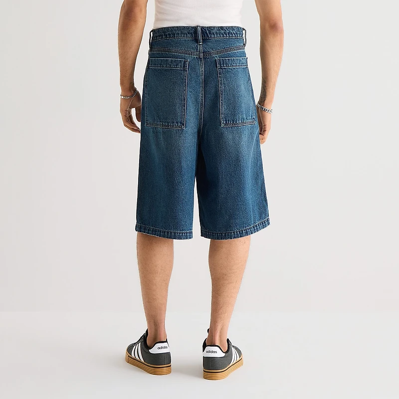 Arizona Mens Baggy Skater Fit 16" Denim Short