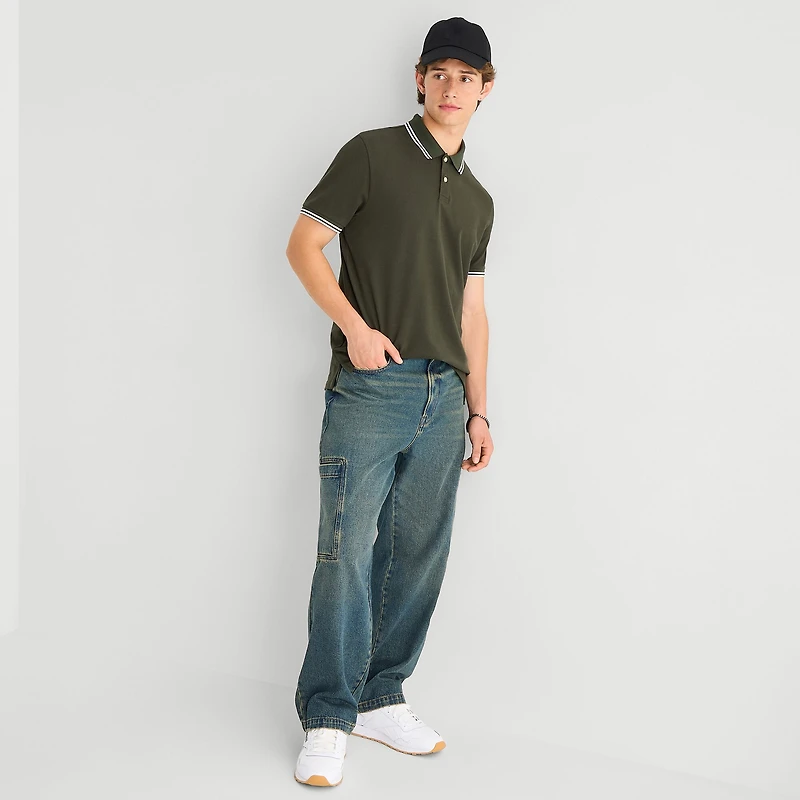 Arizona Mens Regular Fit Short Sleeve Polo Shirt