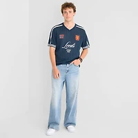 Arizona Mens V Neck Short Sleeve Pullover Sweater