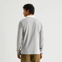 mutual weave Mens Regular Fit Long Sleeve Polo Shirt