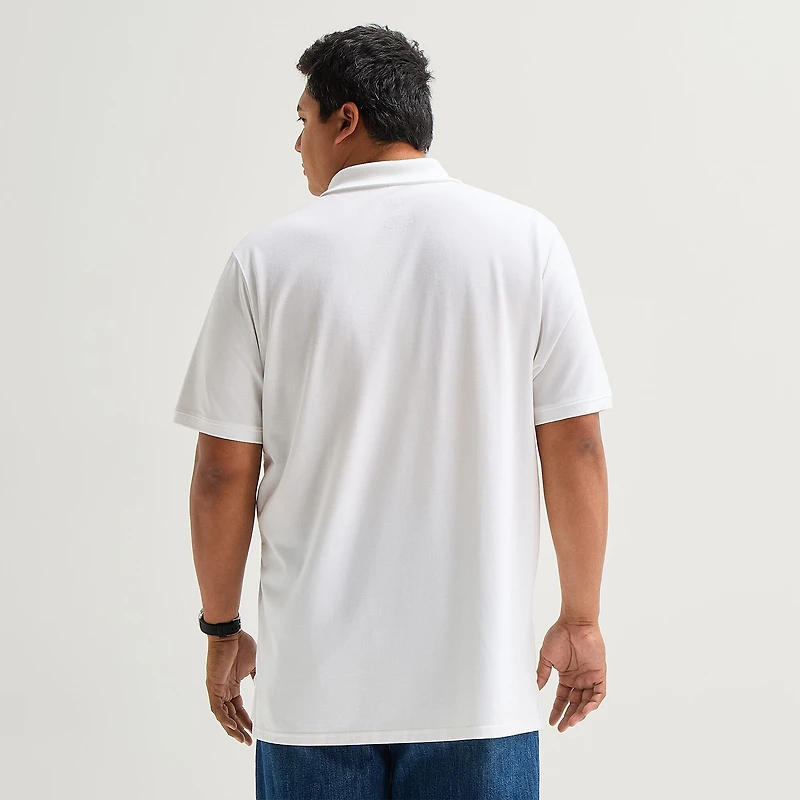 St. John's Bay Premium Stretch Big and Tall Mens Classic Fit Short Sleeve Polo Shirt