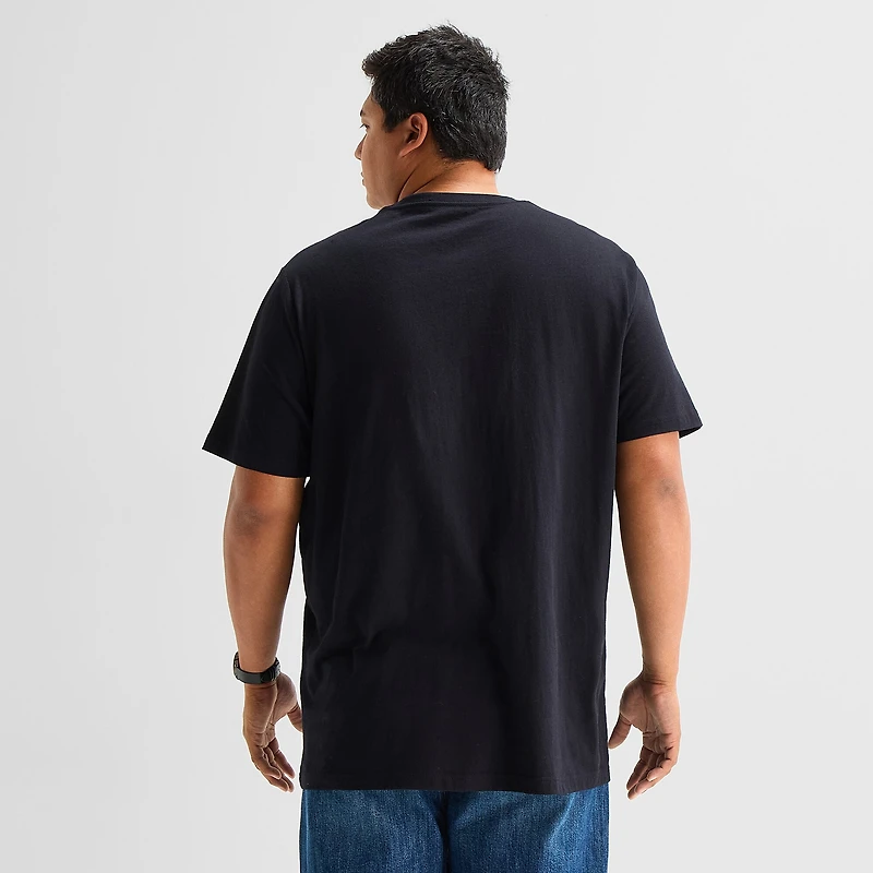 St. John's Bay Super Soft Mens V Neck Short Sleeve Quick Dry Big and Tall T-Shirt