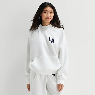 Arizona Womens Juniors Easy-on + Easy-off Long Sleeve Adaptive Fleece Hoodie
