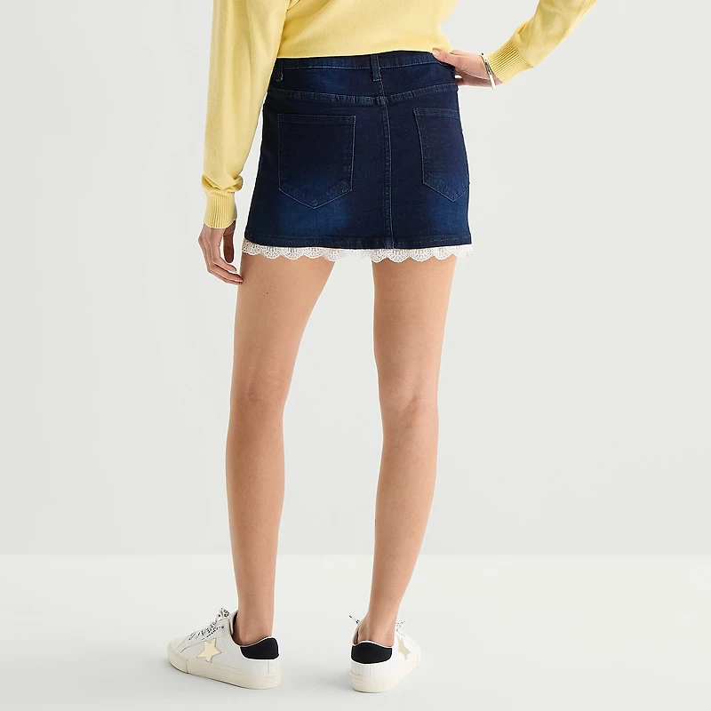 Forever 21 Womens Juniors Denim Skirt