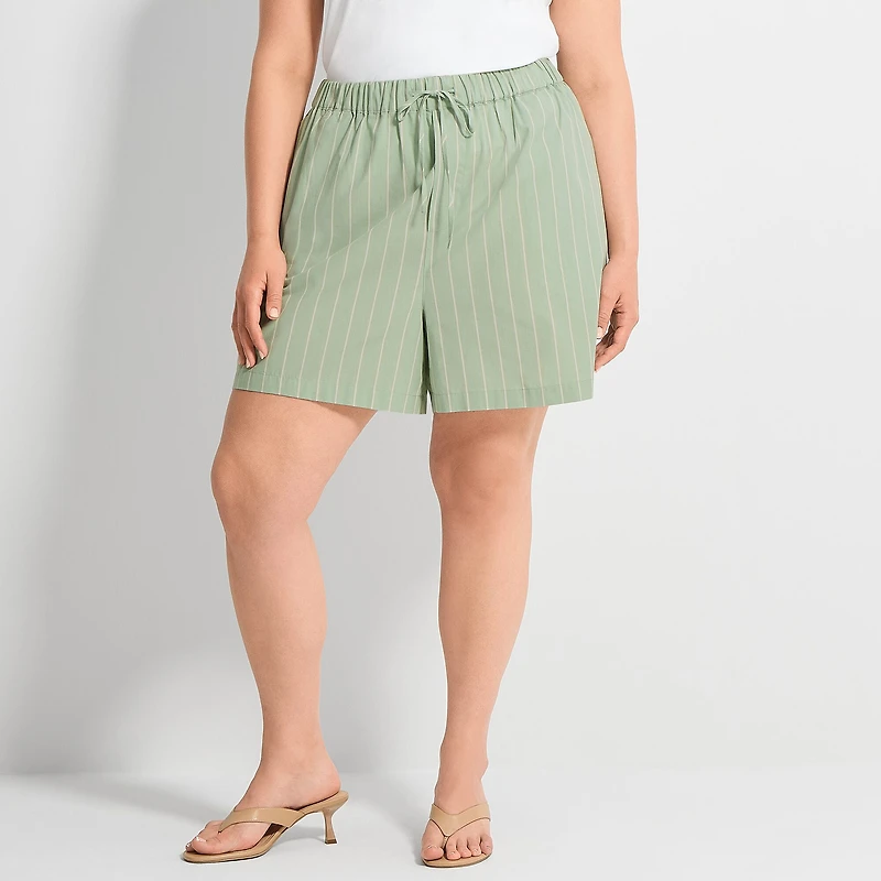 Ashley Graham Womens Plus Pull-On Short