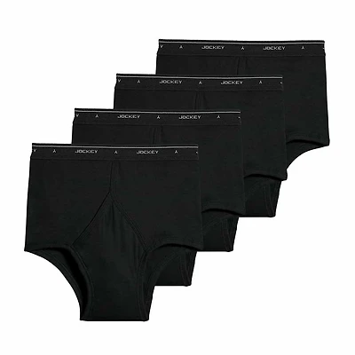 Jockey Classics Full-Rise Mens 4 Pack Briefs 9965
