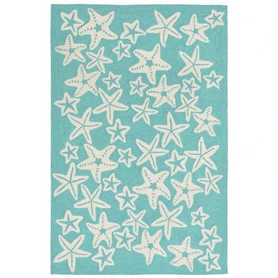 Liora Manne Capri Starfish Animal Hand Tufted Indoor Outdoor Rectangular Accent Rug