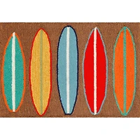 Liora Manne Frontporch Surfboards Hand Tufted Indoor Outdoor Rectangular Accent Rug