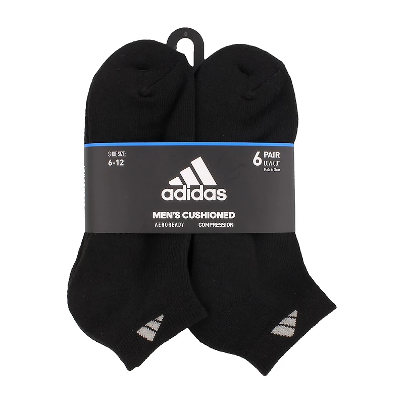 adidas Mens 6 Pair Low Cut Socks