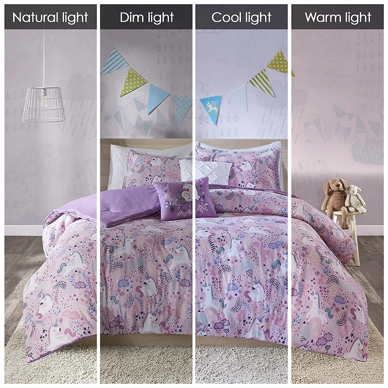 Intelligent Design Ella 100% Cotton Comforter Set with Decorative Pillows