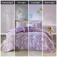 Intelligent Design Ella 100% Cotton Duvet Cover Set with Decorative Pillows