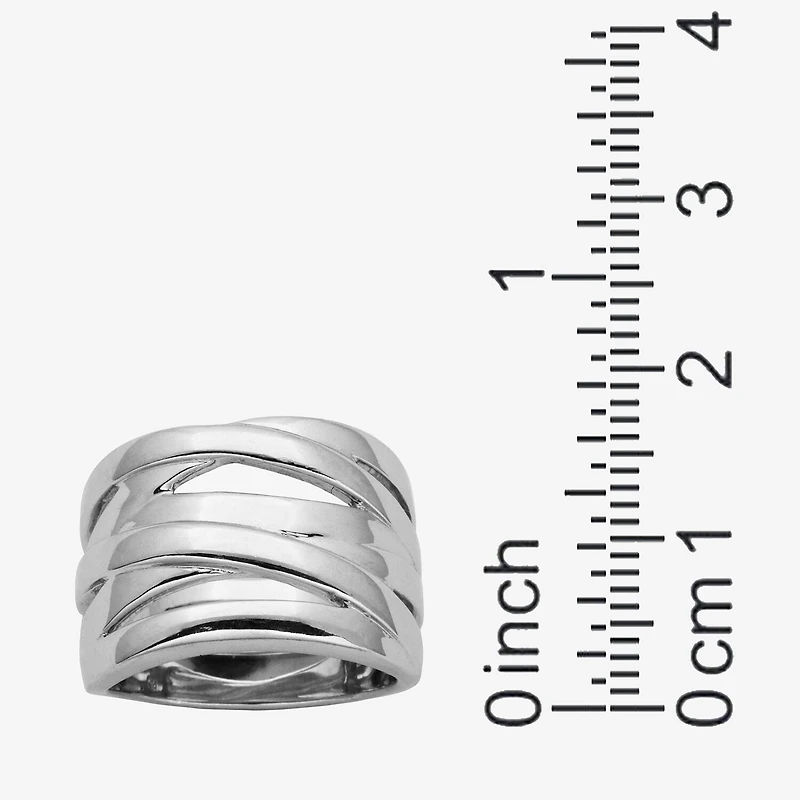 Sterling Silver Crisscross Ring