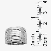 Sterling Silver Crisscross Ring