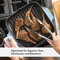 KitchenAid Enameled Cast Iron 11" Square Grill Pan