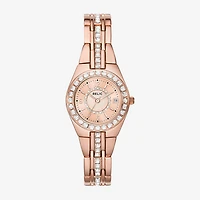 Relic By Fossil Womens Rose Goldtone Bracelet Watch Zr12163