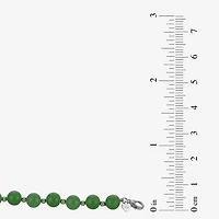 Sterling Silver Jade Bead Bracelet