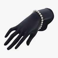 7-7.5Mm Cultured Freshwater Pearl Sterling Silver Bracelet