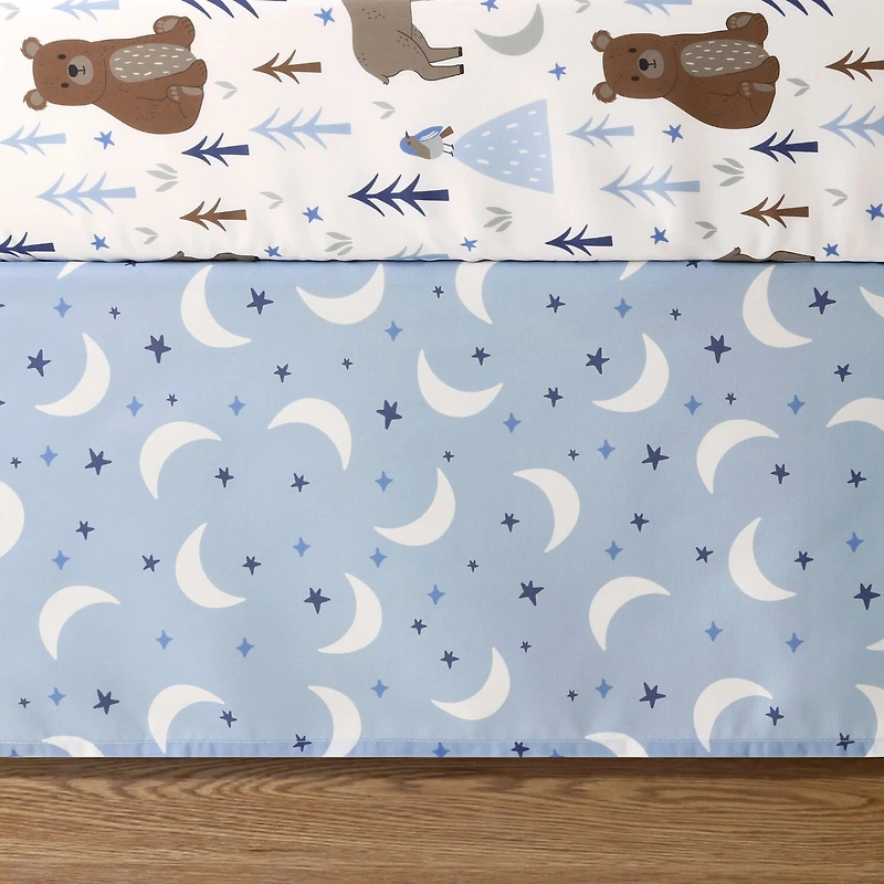 The Peanutshell Under The Stars 3-pc. Crib Bedding Set