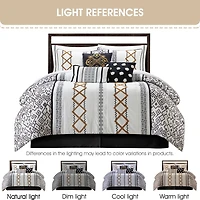 Stratford Park Quinn 15-pc. Geometric Midweight Comforter Set