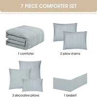 Stratford Park Prim 7-pc. Lightweight Comforter Set