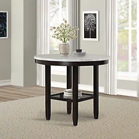 Celeste Round Faux Marble-Top Dining Table