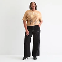 Arizona Womens Juniors Plus Highest Rise Straight Leg Jean
