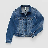 Thereabouts Little & Big Kid Girls Denim Lightweight Trucker Jacket