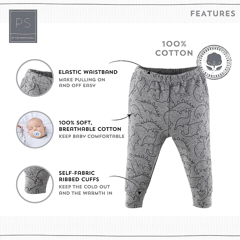 The Peanutshell Baby Boys Tapered Regular Fit Pull-On Pant