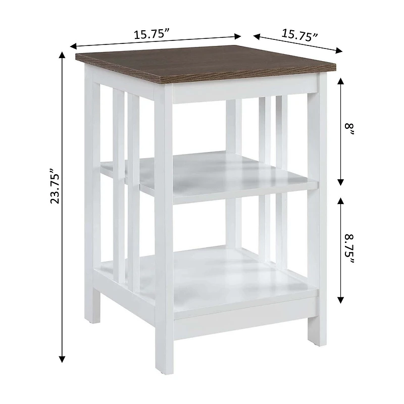 Mission Storage End Table