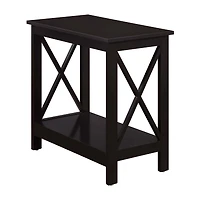 Convenience Concepts Oxford Living Room Collection Storage Chairside Table