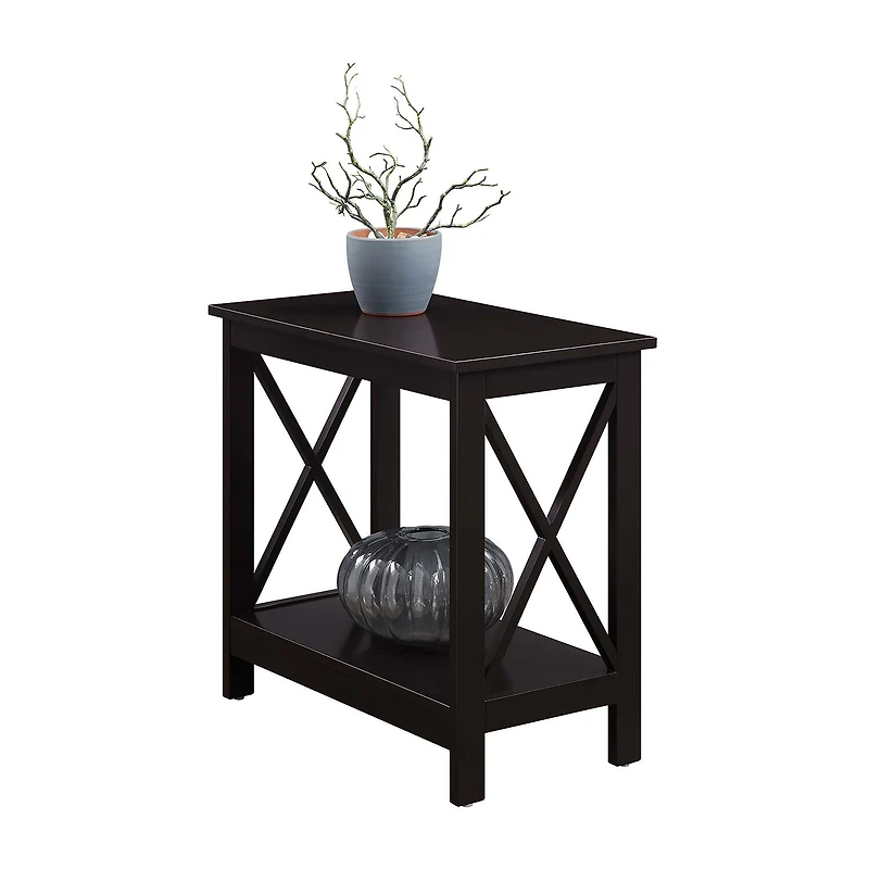 Convenience Concepts Oxford Living Room Collection Storage Chairside Table