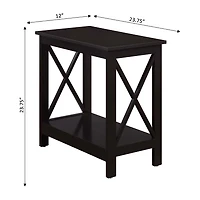 Convenience Concepts Oxford Living Room Collection Storage Chairside Table
