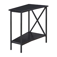 Convenience Concepts Wedge Living Room Collection Storage End Table