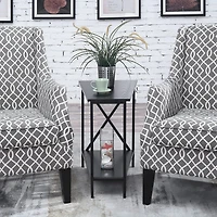 Convenience Concepts Wedge Living Room Collection Storage End Table