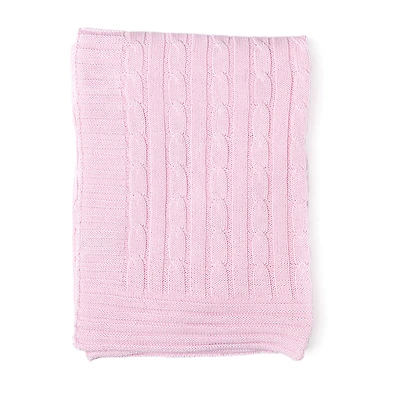 3 Stories Trading Company Cable Knit Baby Blanket