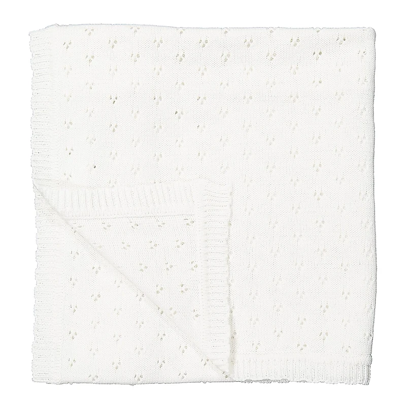 3 Stories Trading Company Pointelle Baby Blanket