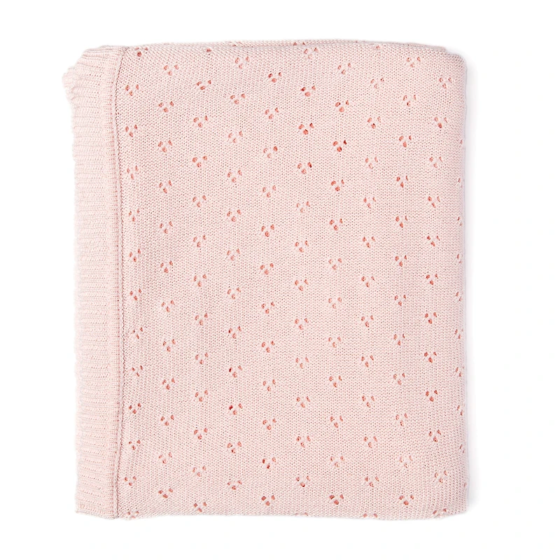3 Stories Trading Company Pointelle Baby Blanket