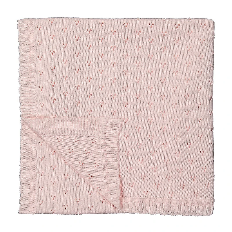 3 Stories Trading Company Pointelle Baby Blanket