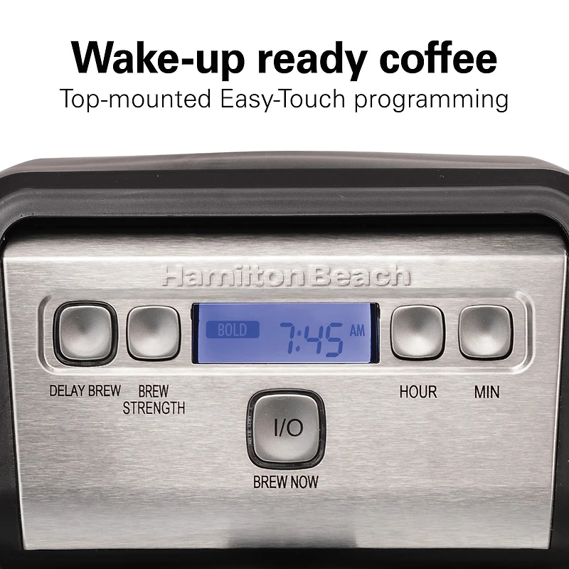 Hamilton Beach 12 Cup Compact Programmable Coffee Maker
