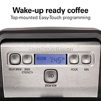 Hamilton Beach 12 Cup Compact Programmable Coffee Maker