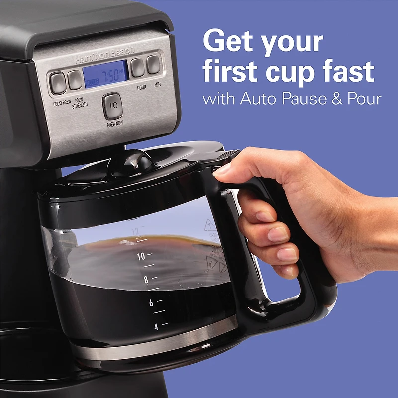 Hamilton Beach 12 Cup Compact Programmable Coffee Maker