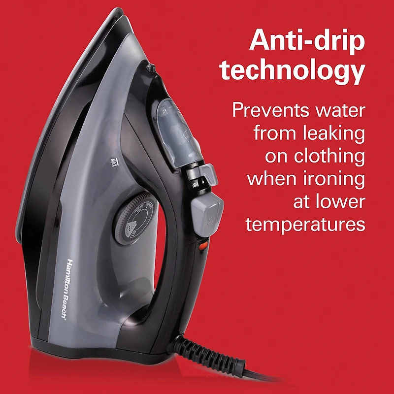 Hamilton Beach Steam Iron With Extra-Glide